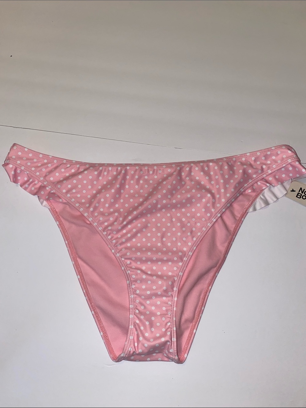 No Boundaries Femme Polka Dot Ruffle Bikini Bottom XXL